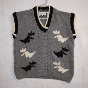 Fashion Knits International 100% Virgin Wool Ladies Vest- Medium